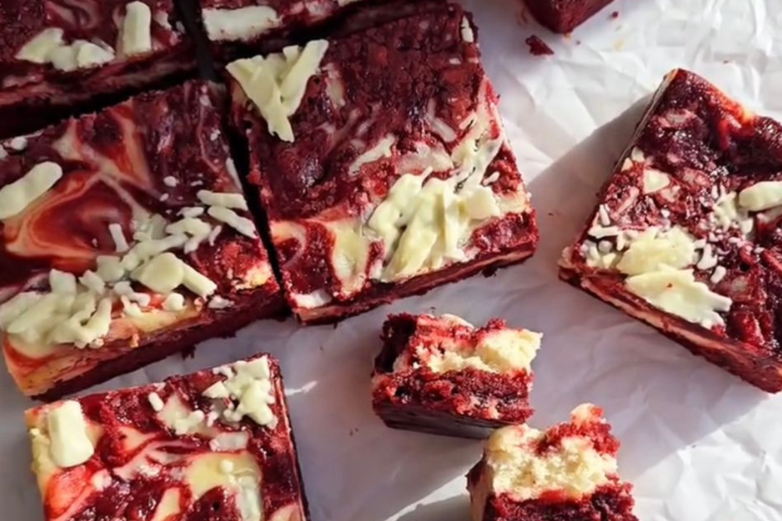 Red Velvet Cheesecake Brownie